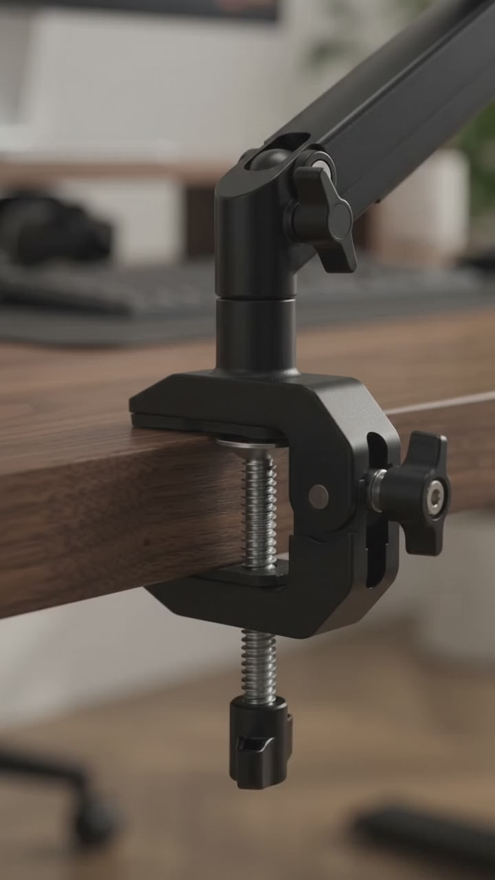 Universal Phone & Tablet Clamp Mount — 4–12.9 in Devices
