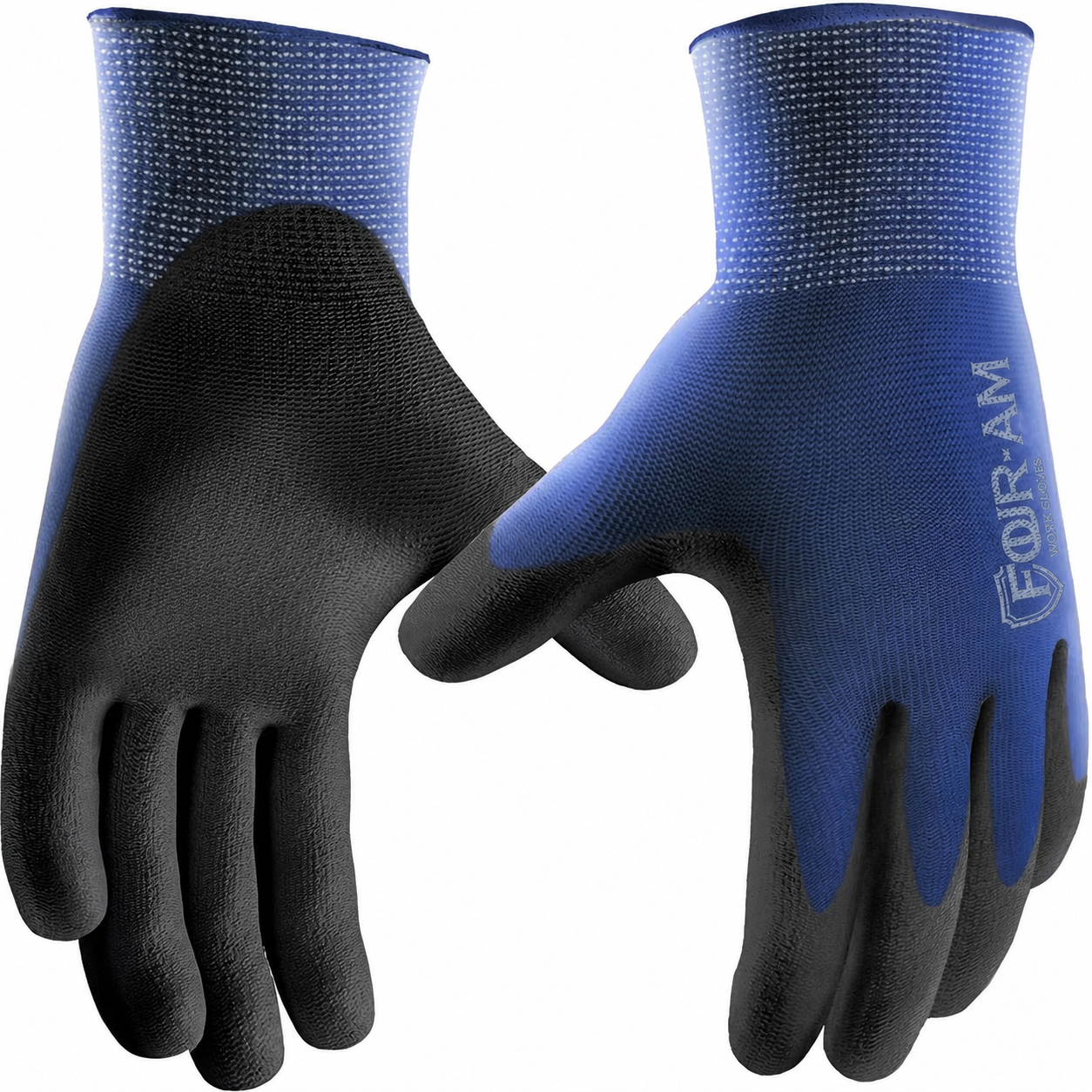 Ultra Thin PU Coated Work Gloves 12 Pairs — Breathable, Safety